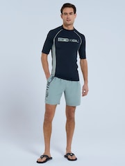 Синий - Animal Mens Deep Dive Quick Drying Board Shorts - Image 4 of 9
