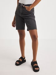 Simply Be Black Extra Wide Fit Chunky Comfort Suede Touch And Close Sandals - Image 2 of 4