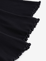 Black Ribbed Flare Leggings 3 Pack (3mths-7yrs) - Image 6 of 6