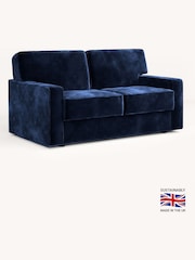 Jay-Be Luxe Velvet Royal Blue Linea 2 Seater Sofa Bed - Image 2 of 6