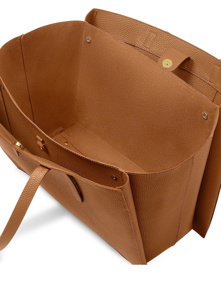 Katie Loxton Brown Large Tabi Tote Bag - Image 4 of 4 Katie Loxton Brown Large Tabi Tote Bag - Image 4 of 4