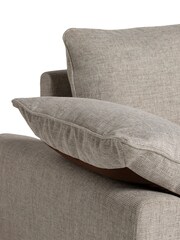 Barker and Stonehouse Neutral Titan Woven RHF Chaise Sofa - Image 5 of 6