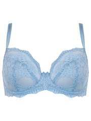 Pour Moi Blue Non Padded Underwired Fleur Non Padded Underwired Balconette Bra - Image 3 of 4