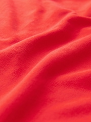 Red 100% Cotton Knot Detail Maxi Jersey Dress - Image 2 of 2