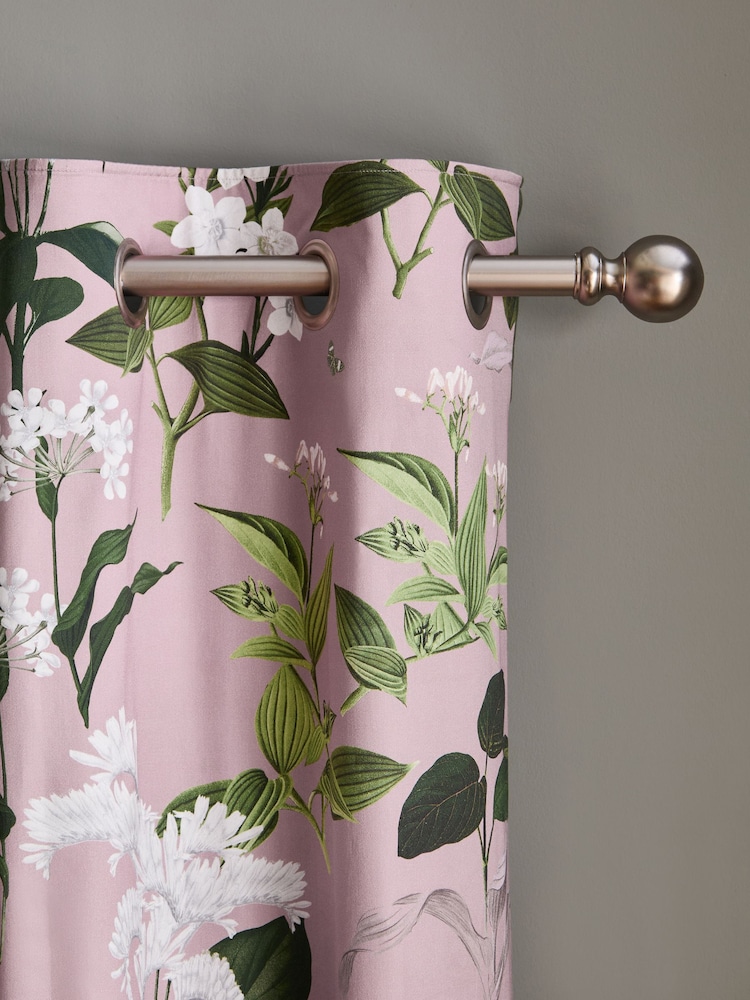 Floral Print Blackout/Thermal Cotton Sateen Eyelet Curtains - Bild 1 von 9 Floral Print Blackout/Thermal Cotton Sateen Eyelet Curtains - Bild 1 von 9