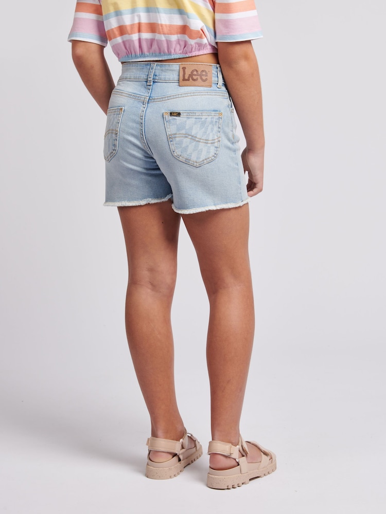 Lee Blue Girls Stella Denim Shorts - Image 3 of 8