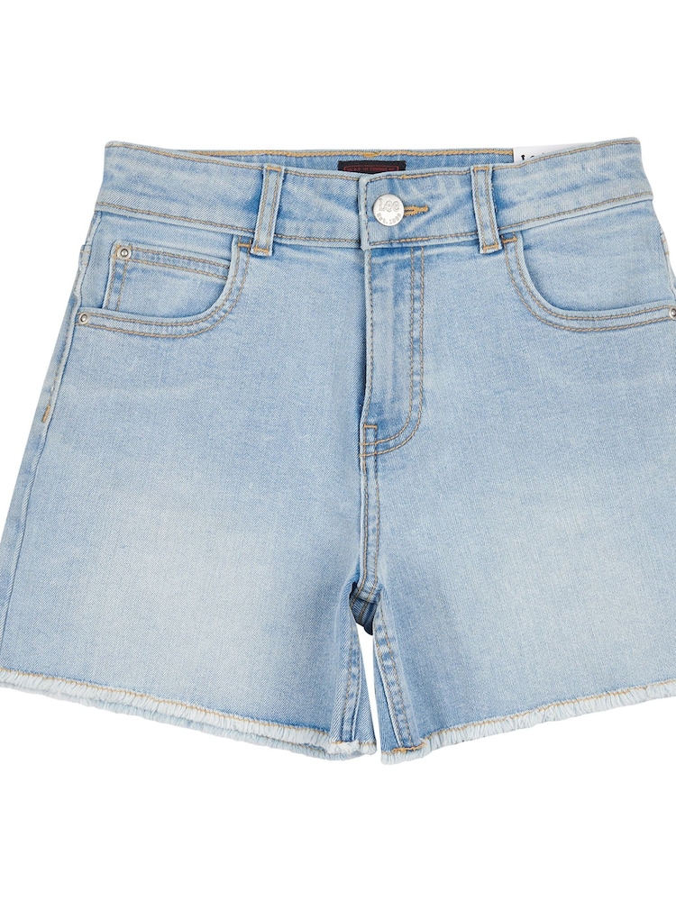 Lee Blue Girls Stella Denim Shorts - Image 6 of 8