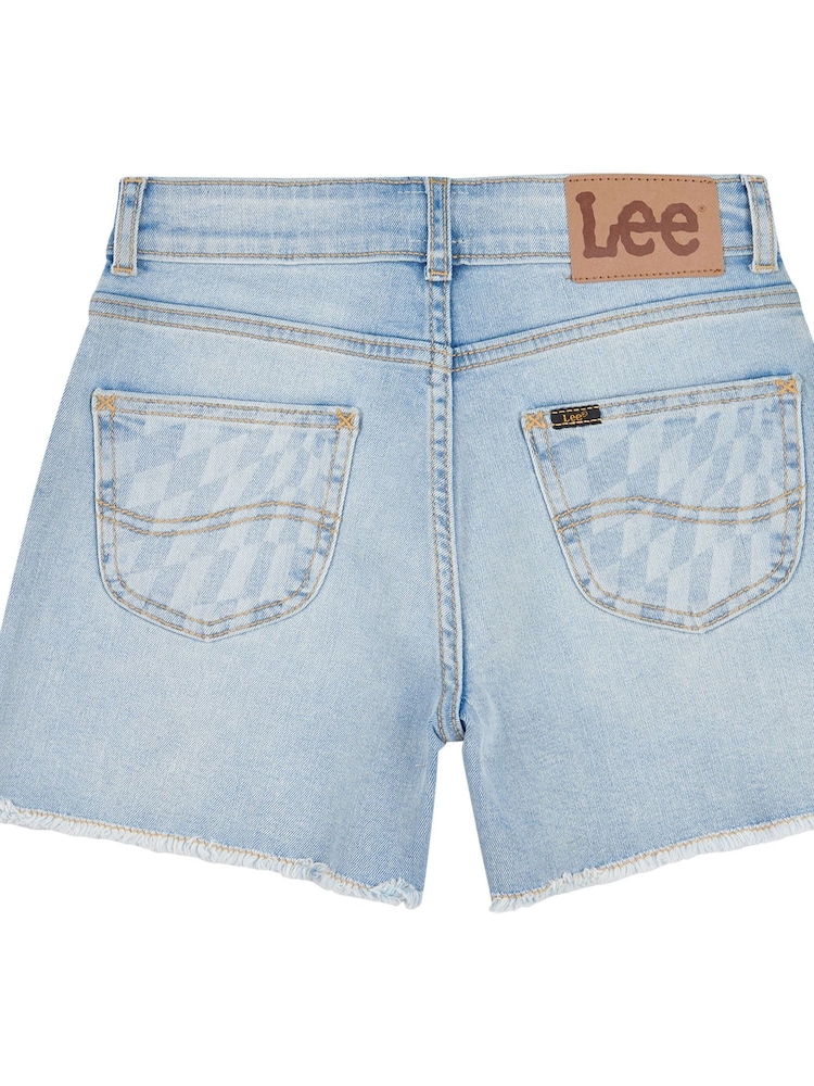 Lee Blue Girls Stella Denim Shorts - Image 7 of 8