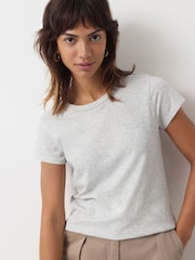 Hush Grey Slim Fit Crew T-Shirt - Image 1 of 5