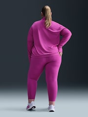 Lila - Nike – Swoosh – Langarm-Laufoberteil mit halbem Reißverschluss, Curve - Bild 2 von 5