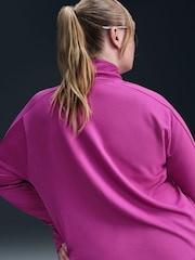 Lila - Nike – Swoosh – Langarm-Laufoberteil mit halbem Reißverschluss, Curve - Bild 4 von 5