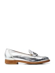 فضي - Moda in Pelle Elsbeth Covered Snaffle Smart Loafers - صورة 1 من 4