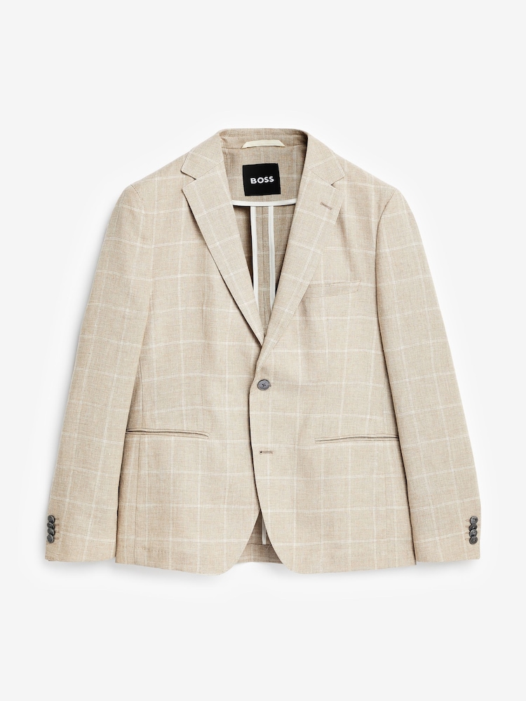 BOSS Cream Jack Regular Fit Jacket - Image 1 of 1