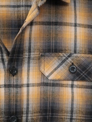 Mountain Warehouse Light Yellow 100% Cotton Trace Mens Flannel Long Sleeve Shirt - Image 5 of 5