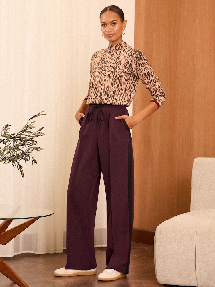 Love & Roses broek met zijstreep en trekkoord - Image 3 of 4