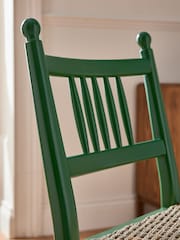 Nina Campbell Set of 2 Green Alder Dining Chairs - Image 2 of 8