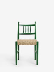 Nina Campbell Set of 2 Green Alder Dining Chairs - Image 4 of 8