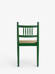 Nina Campbell Set of 2 Green Alder Dining Chairs - Image 7 of 8