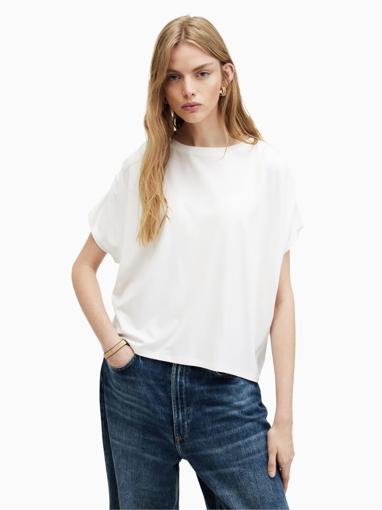 AllSaints White Natalie T-Shirt - Image 1 of 1