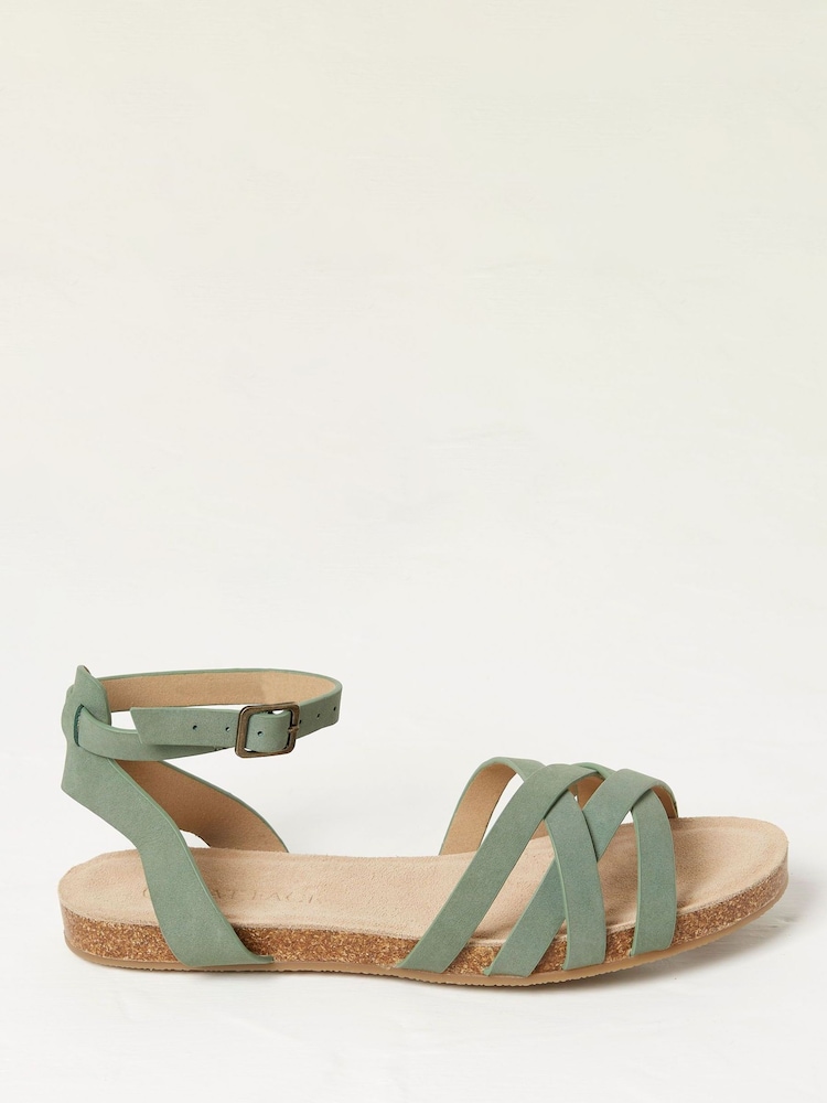 FatFace Beth Green Sandals - Image 1 of 3