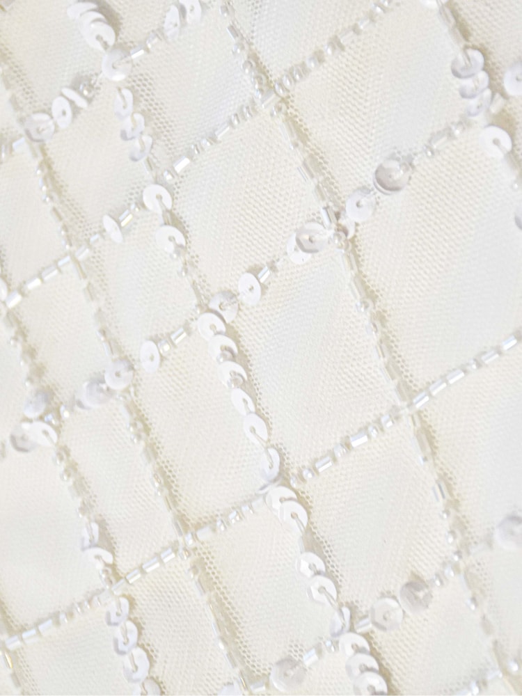 Ro&Zo White One Shoulder Beaded Dress - Image 8 of 8
