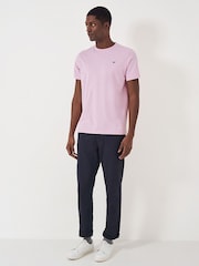Hellpink - Crew Clothing, klassisches T-Shirt aus 100 % Baumwolle - Bild 1 von 4