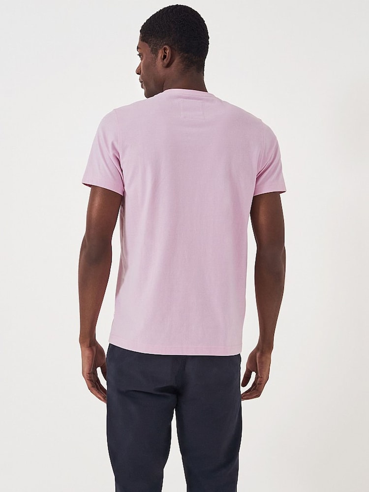 Hellpink - Crew Clothing, klassisches T-Shirt aus 100 % Baumwolle - Bild 2 von 4