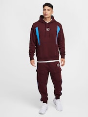 Nike Burgundy Crush Air Fleece Pullover Hoodie - Image 3 of 7