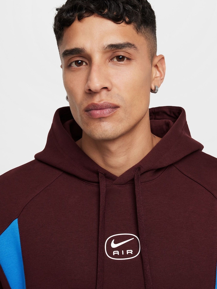 Nike Burgundy Crush Air Fleece Pullover Hoodie - Image 4 of 7