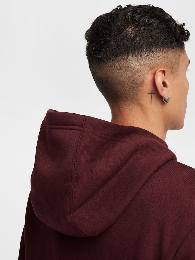 Nike Burgundy Crush Air Fleece Pullover Hoodie - Image 5 of 7