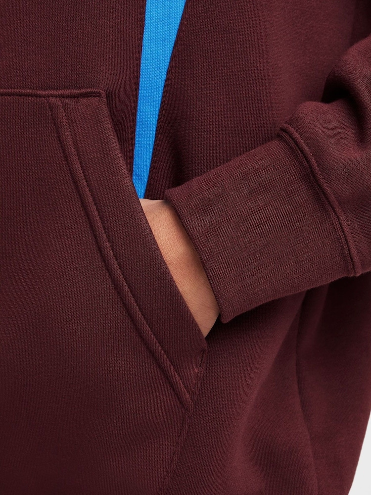 Nike Burgundy Crush Air Fleece Pullover Hoodie - Image 6 of 7