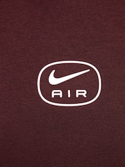 Nike Burgundy Crush Air Fleece Pullover Hoodie - Image 7 of 7