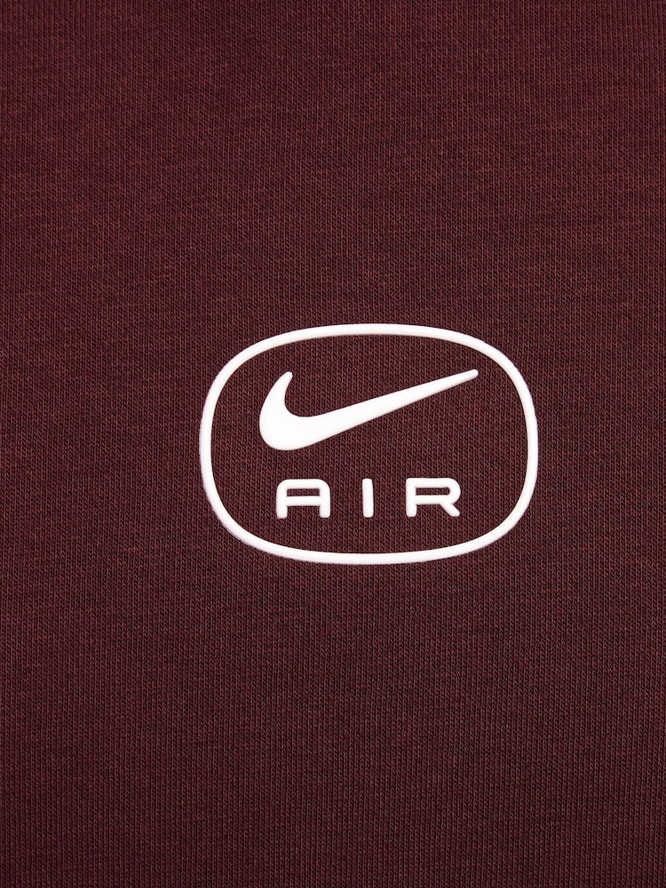 Nike Burgundy Crush Air Fleece Pullover Hoodie - Image 7 of 7