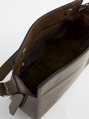 Khaki Green Structured Shoulder Bag - Image 6 of 7