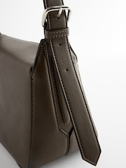 Khaki Green Structured Shoulder Bag - Image 7 of 7
