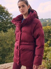 Burgundy Elements Shower Resistant Padded Jacket - Image 1 of 13