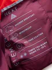 Burgundy Elements Shower Resistant Padded Jacket - Image 13 of 13