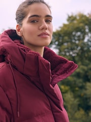 Burgundy Elements Shower Resistant Padded Jacket - Image 4 of 13