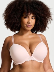 Victoria's Secret Purest Pink Lace Trim Push Up Bra - Image 1 of 4