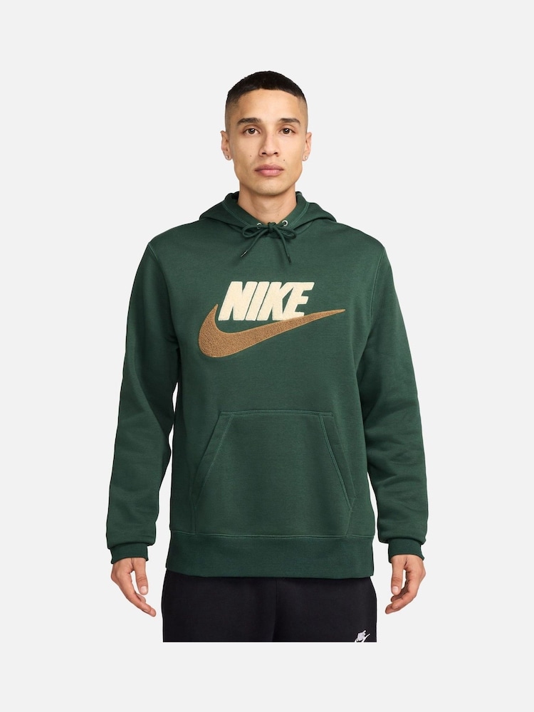Nike Green Club Fleece Pullover Hoodie - Image 1 of 3