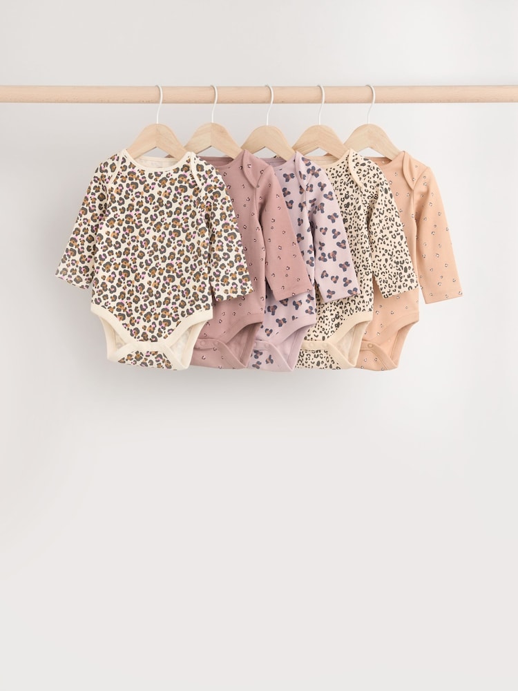 Neutrale Farbe - Baby-Bodys aus 100 % Baumwolle im 5er-Pack - Bild 1 von 12