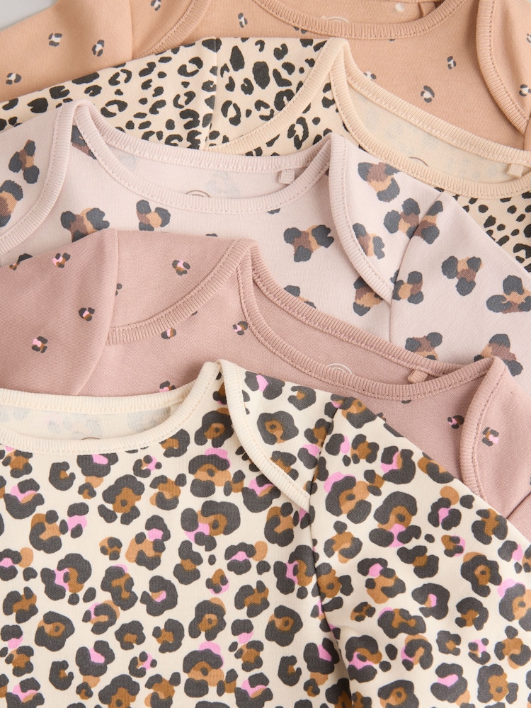 Neutraal - Baby 100% katoenen bodysuits verpakking van 5 - Image 10 of 12