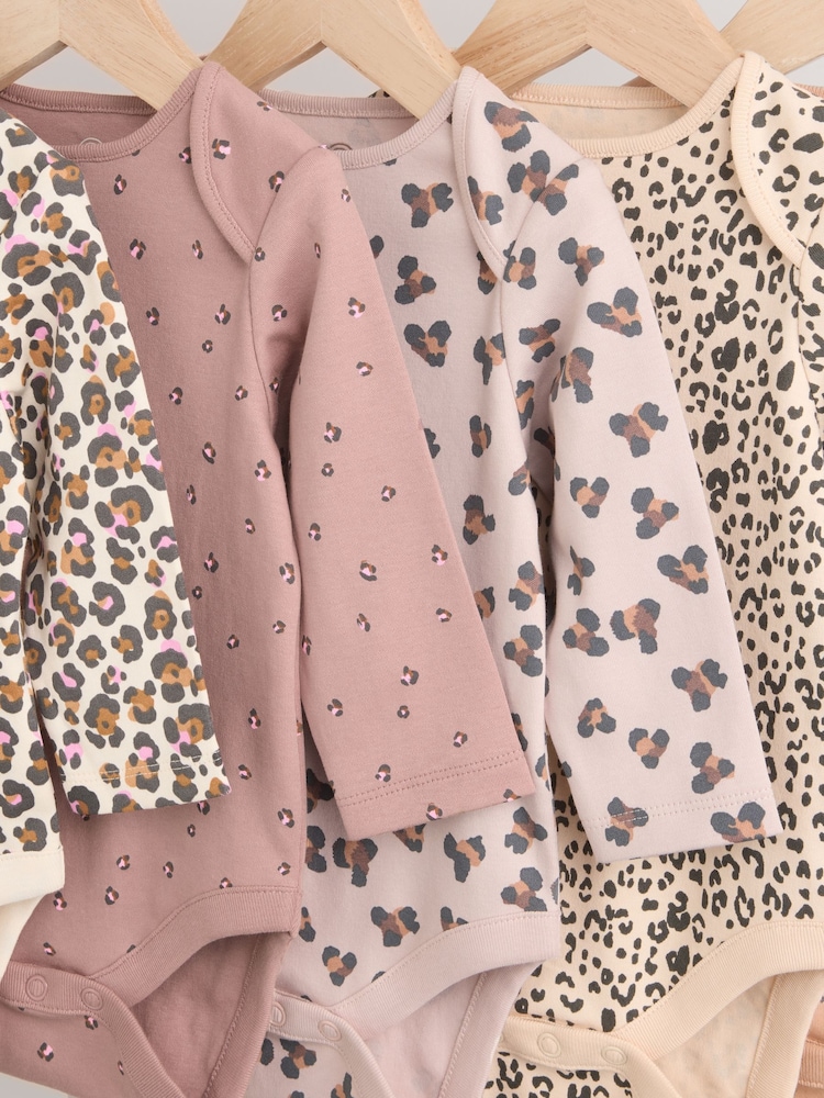 Neutraal - Baby 100% katoenen bodysuits verpakking van 5 - Image 9 of 12