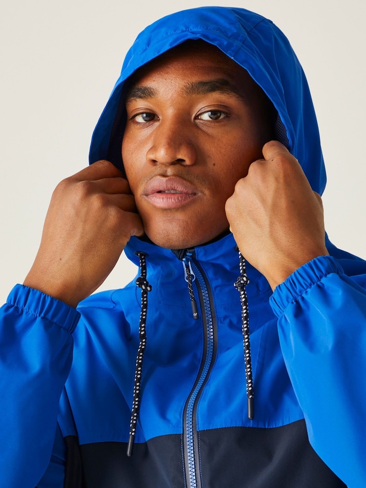 Regatta Blue Belcastel Waterproof Hooded Jacket - Image 4 of 9