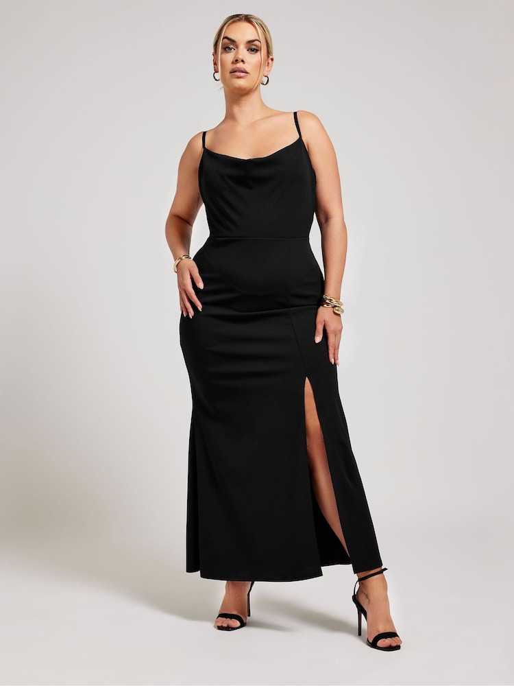 Yours Curve London Lace Cowl Neck Maxi Dress - Imagen 1 de 4 Yours Curve London Lace Cowl Neck Maxi Dress - Imagen 1 de 4