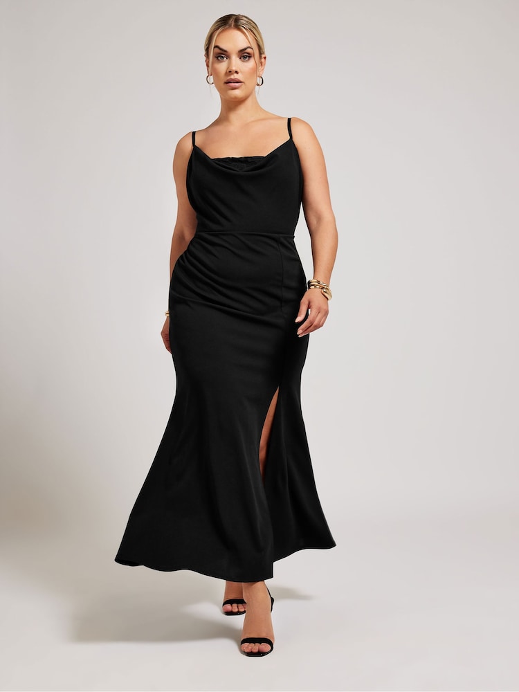 Yours Curve London Lace Cowl Neck Maxi Dress - Imagen 2 de 4 Yours Curve London Lace Cowl Neck Maxi Dress - Imagen 2 de 4