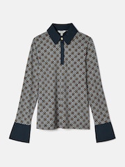 Joules Cordelia Blue Long Sleeve Top - Image 6 of 6