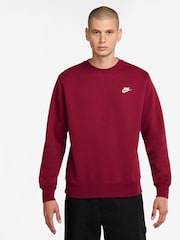 Nike Team Red/White Club Crew Sweatshirt - Image 1 of 3