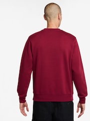 Nike Team Red/White Club Crew Sweatshirt - Image 2 of 3