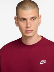 Nike Team Red/White Club Crew Sweatshirt - Image 3 of 3